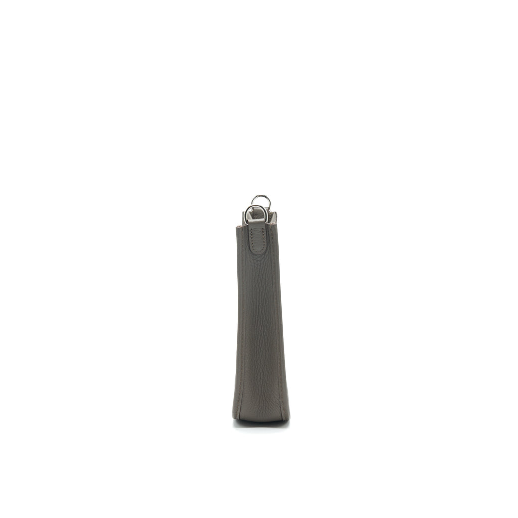 Hermes Mini Evelyne Gris Etain SHW in Square