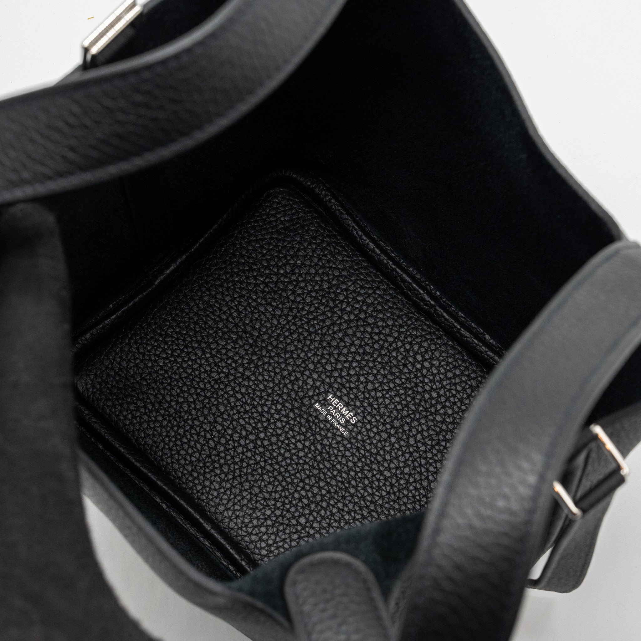 HERMES PICOTIN 18 LOCK BAG CLEMENCE BLACK SHW