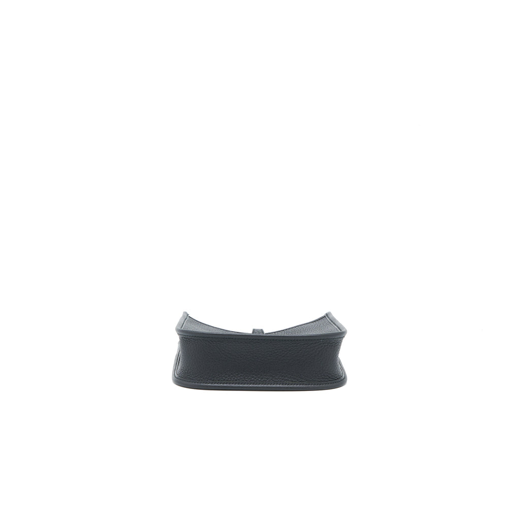 Hermes Mini Evelyn Clemence Black SHW