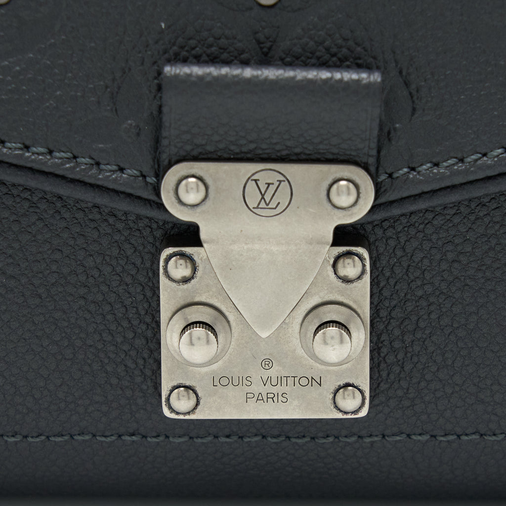 LOUIS VUITTON SAINT GERMAINE CROSSBODY BAG MONOGRAM EMPREINTE BLACK BRUSHED SHW
