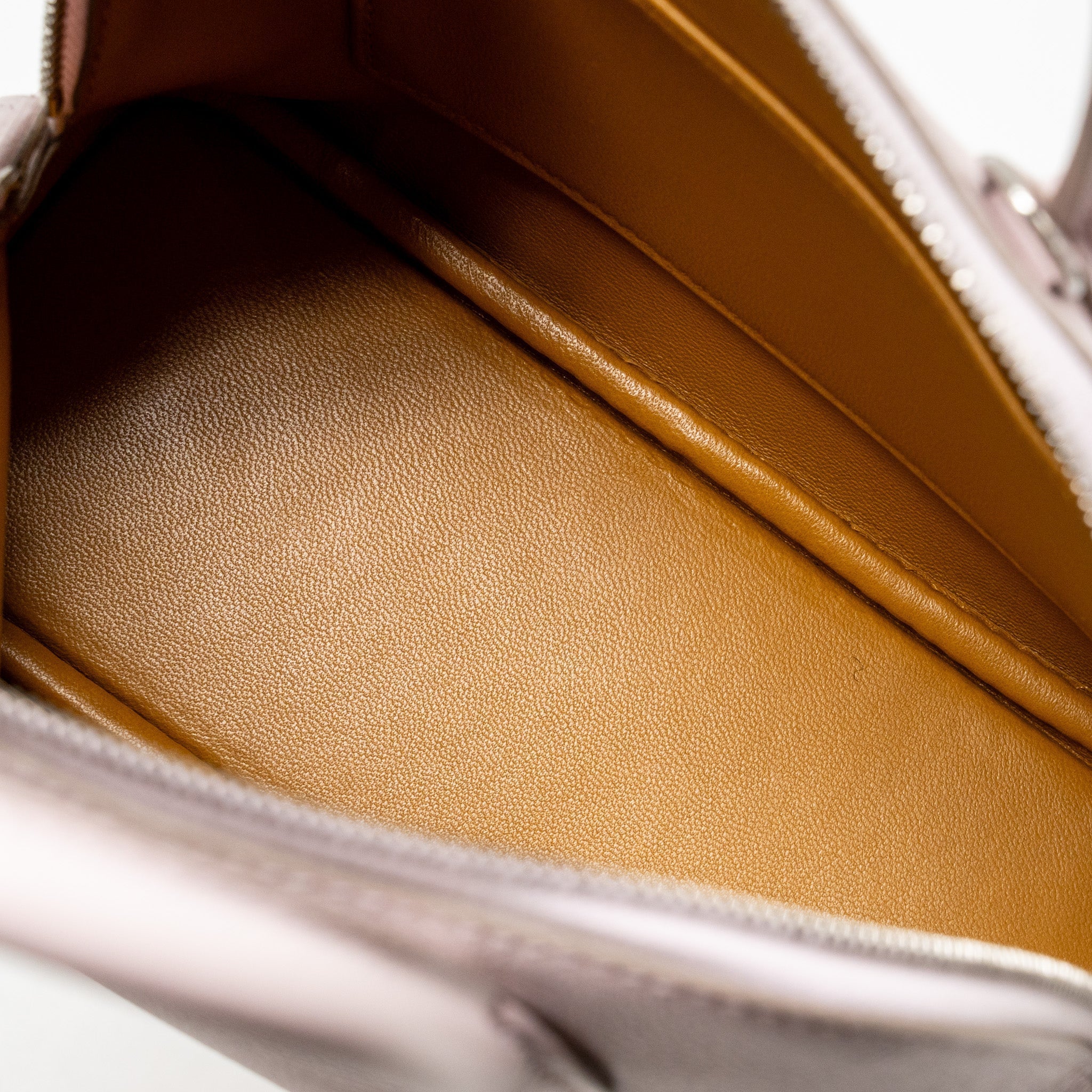 HERMES MINI BOLIDE EVERCOLOR MAUVE PALE/ CARAMEL SHW