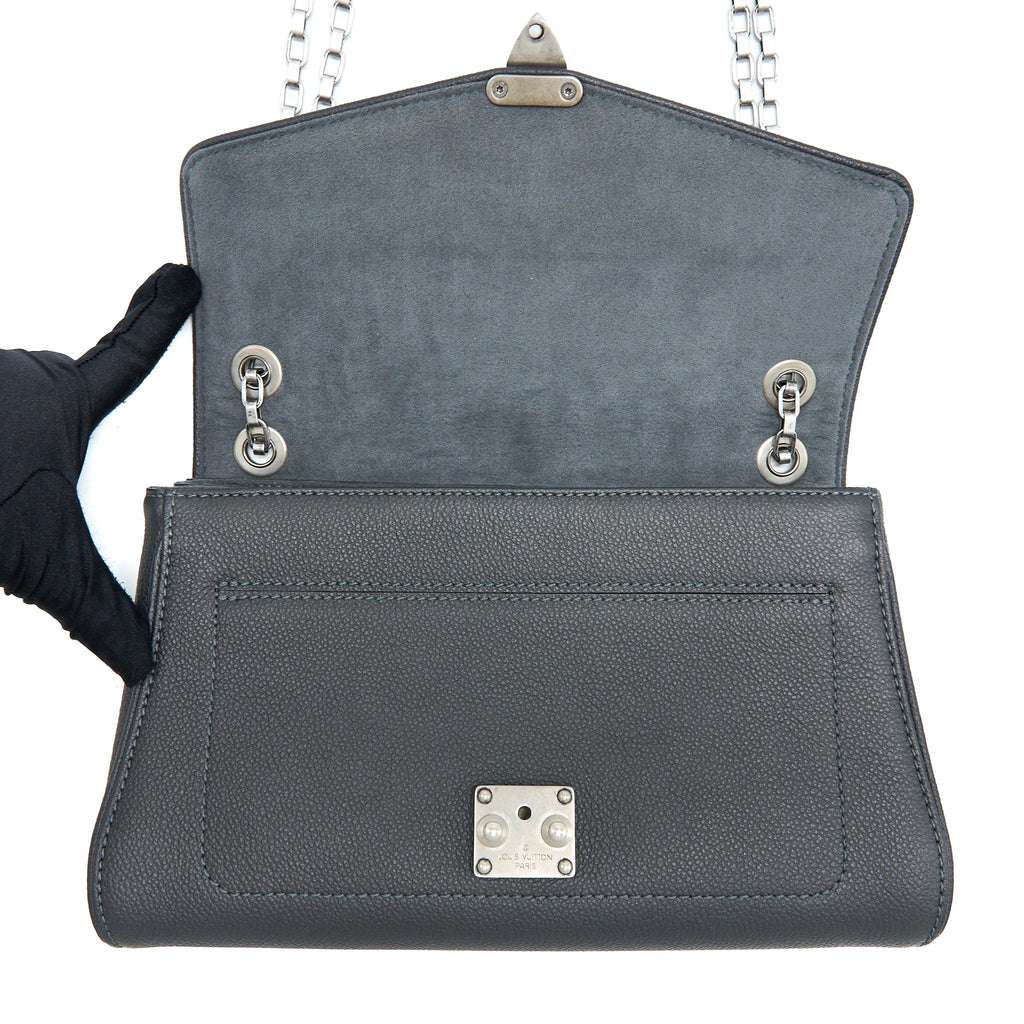 LOUIS VUITTON SAINT GERMAINE CROSSBODY BAG MONOGRAM EMPREINTE BLACK BRUSHED SHW
