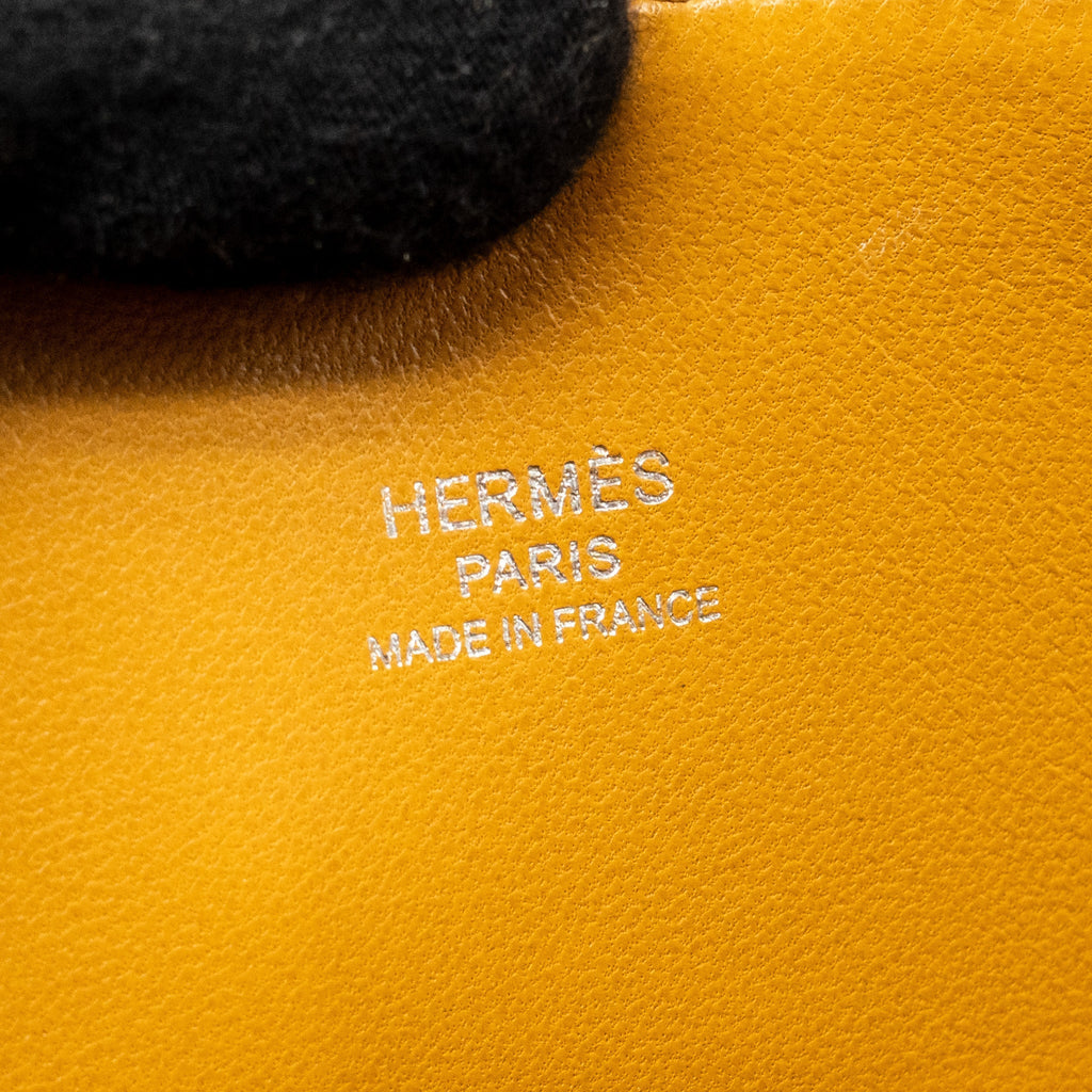 HERMES MINI BOLIDE EVERCOLOR MAUVE PALE/ CARAMEL SHW
