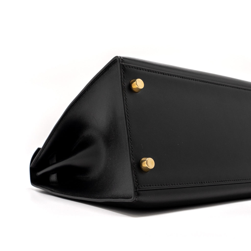 Hermes Kelly 32 Box Black GHW