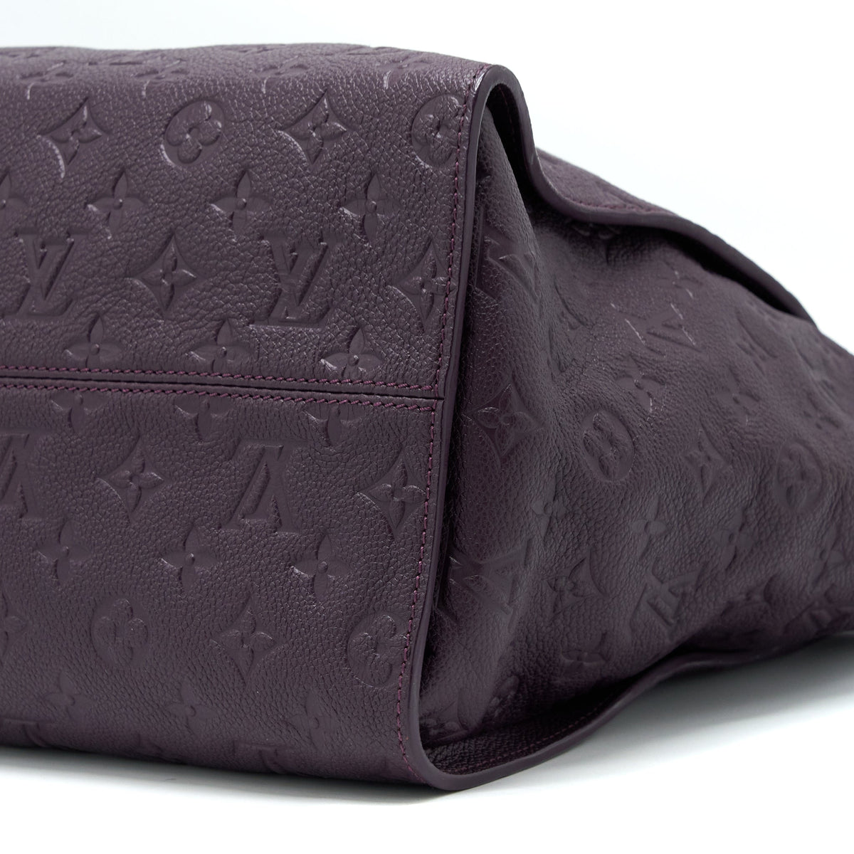 LOUIS VUITTON PETILLANCE TOTE BAG MONOGRAM EMPREINTE DARK PURPLE GHW
