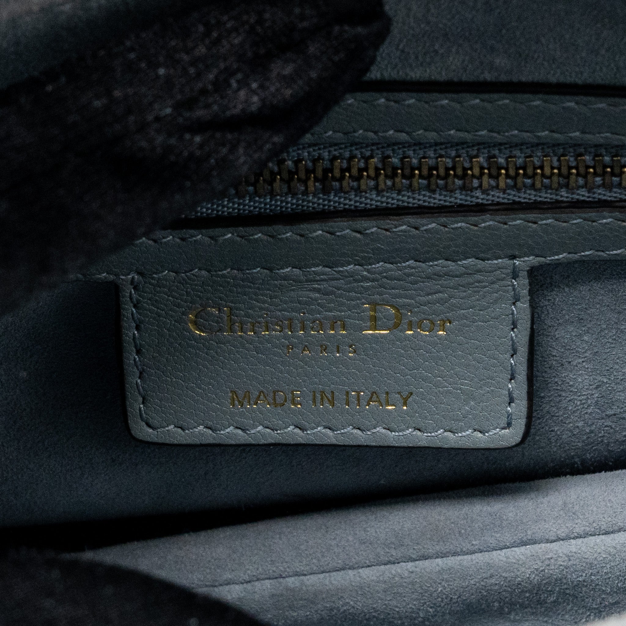 DIOR MEDIUM SADDLE BAG GOATSKIN LIGHT BLUE GHW