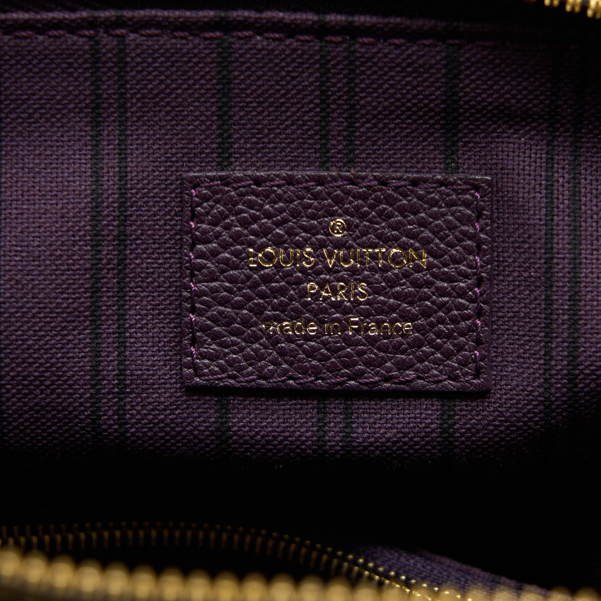 LOUIS VUITTON PETILLANCE TOTE BAG MONOGRAM EMPREINTE DARK PURPLE GHW