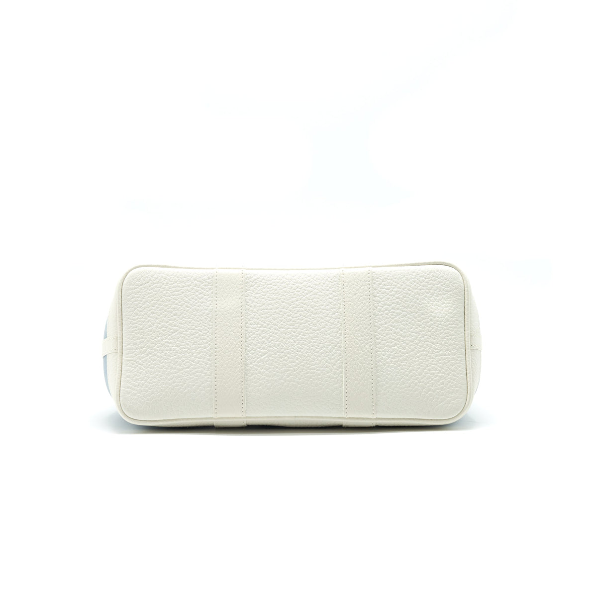 HERMES Garden Party 30 White/Blue Jean SHW in Square