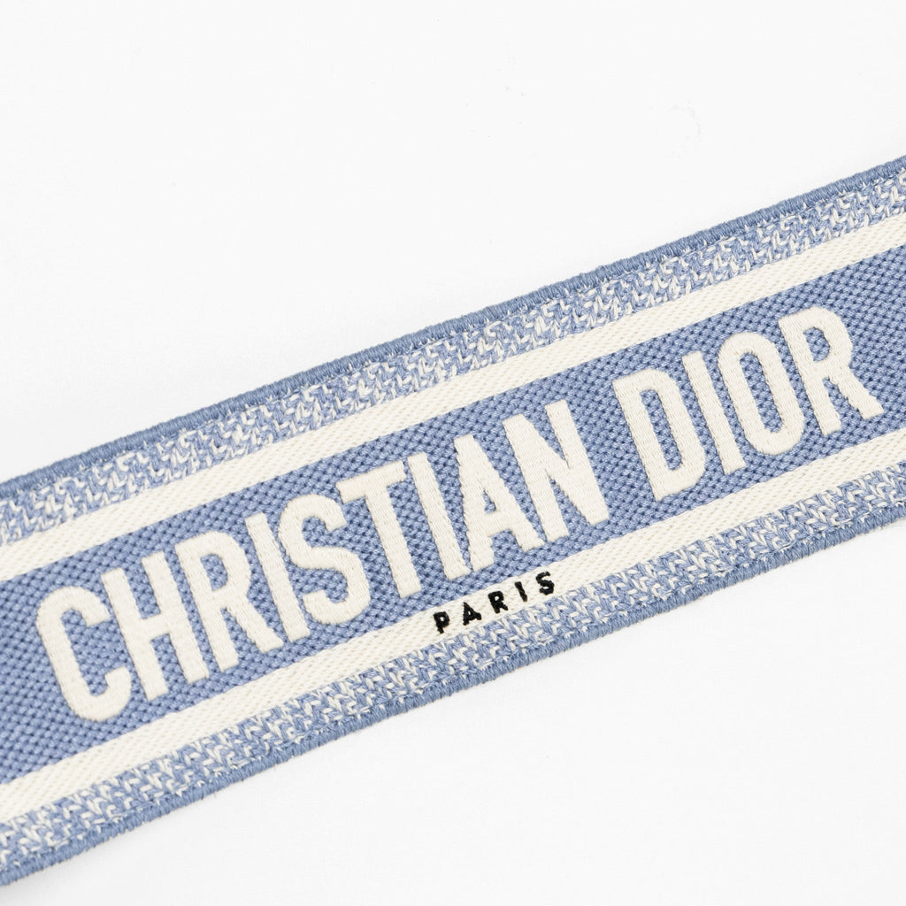 DIOR MEDIUM SADDLE BAG GOATSKIN LIGHT BLUE GHW