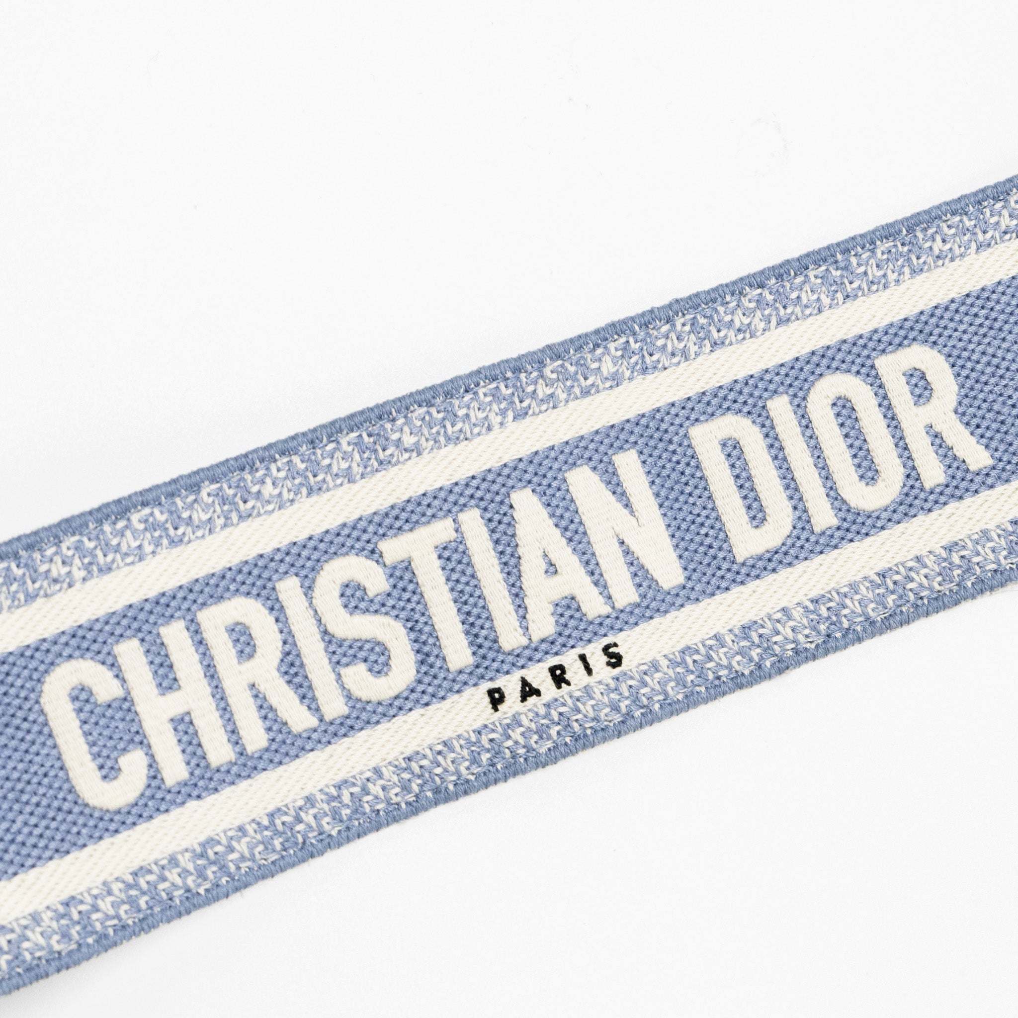 DIOR MEDIUM SADDLE BAG GOATSKIN LIGHT BLUE GHW