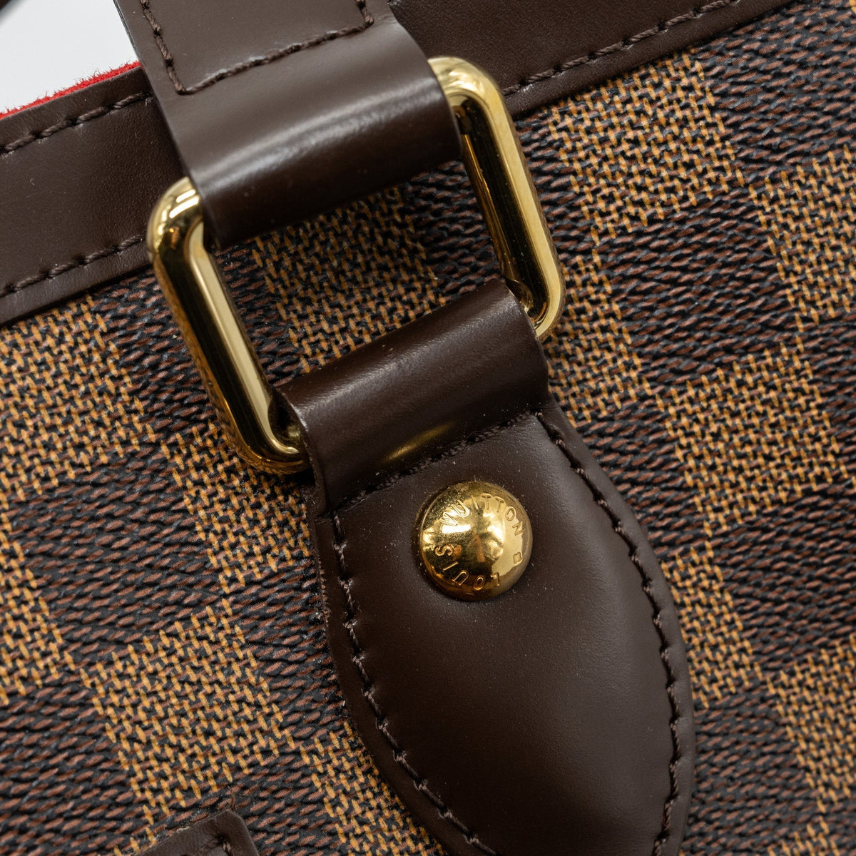 LOUIS VUITTON HAMPSTEAD TOTE BAG DAMIER EBENE GHW