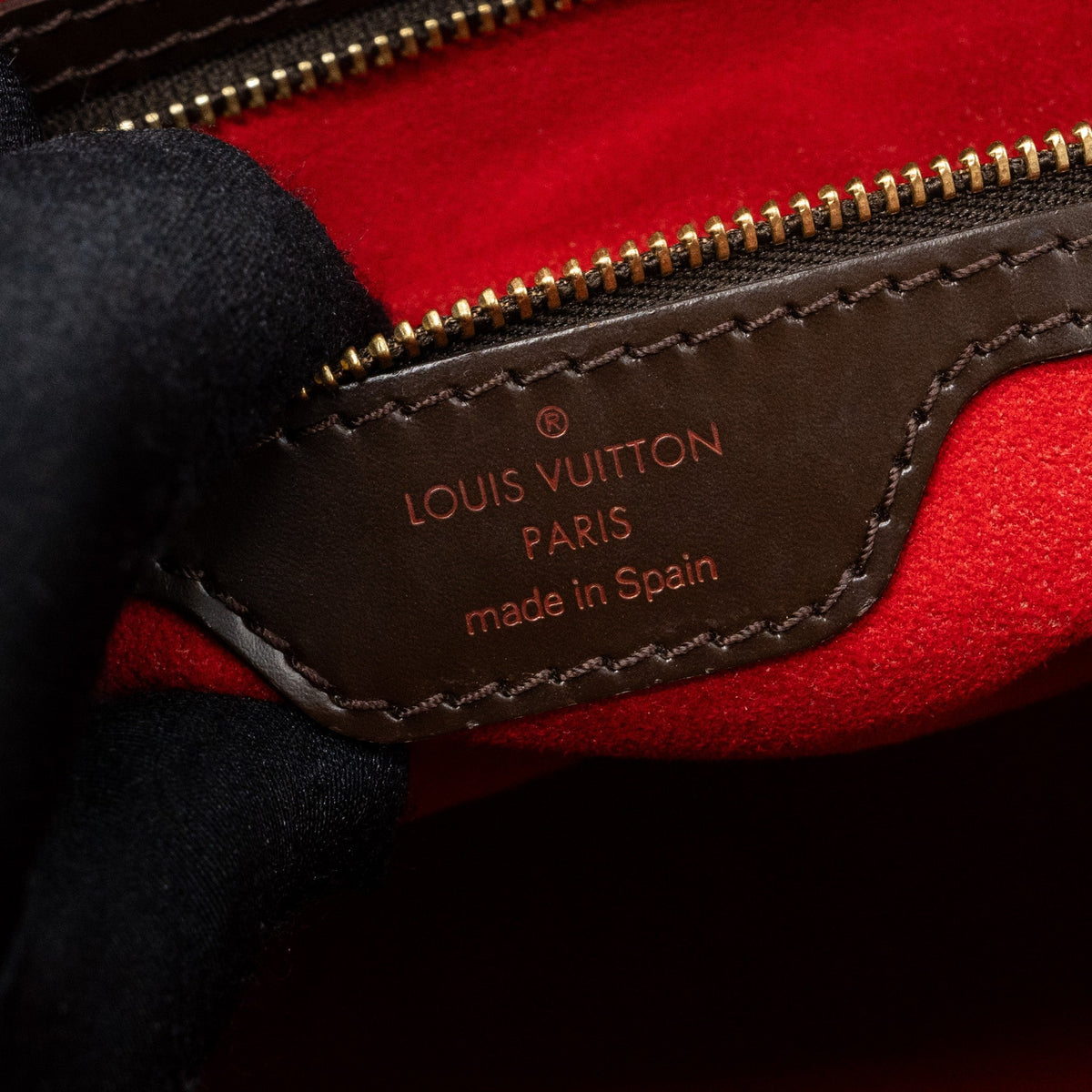 LOUIS VUITTON HAMPSTEAD TOTE BAG DAMIER EBENE GHW