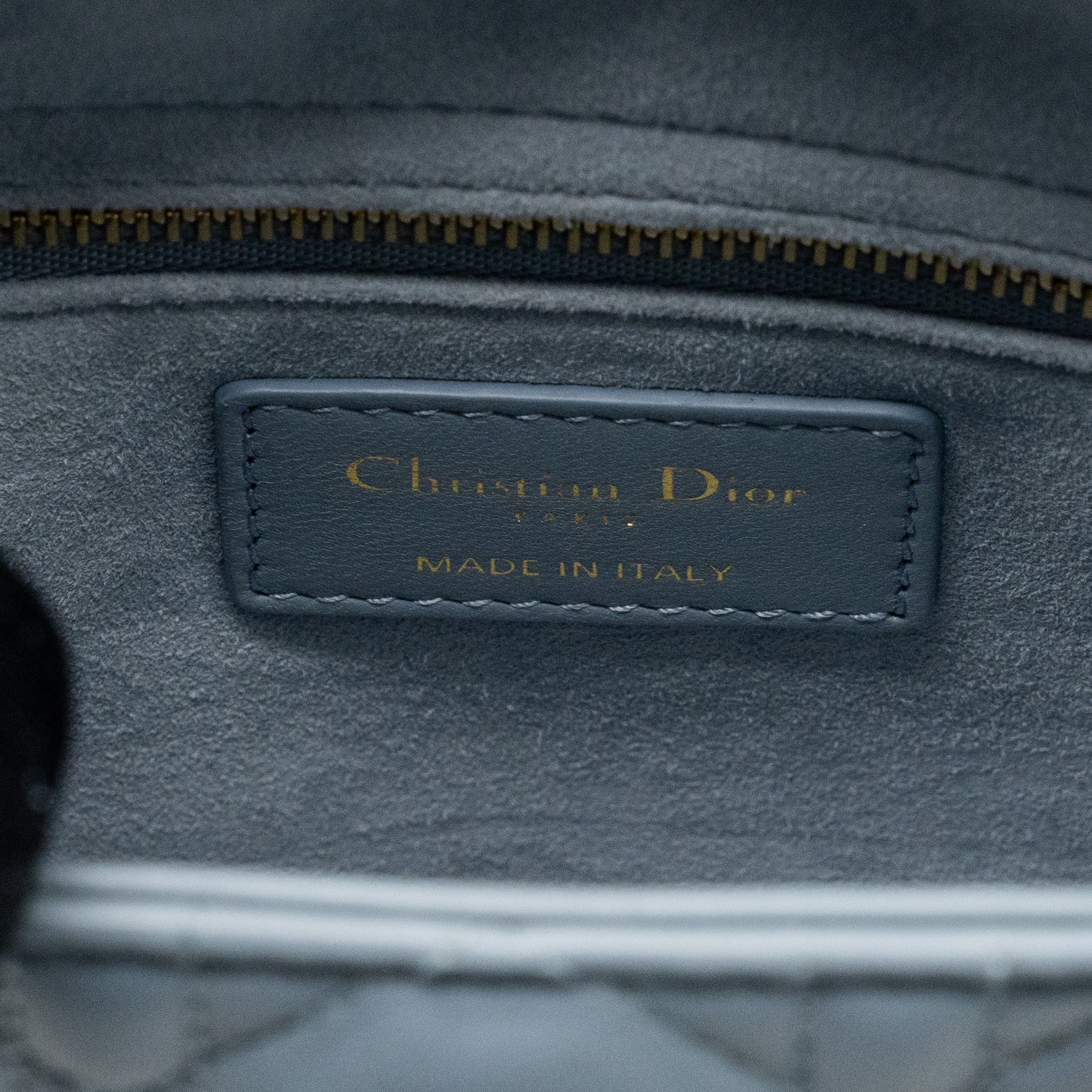 DIOR MY ABC SMALL LADY DIOR LAMBSKIN LIGHT BLUE LGHW