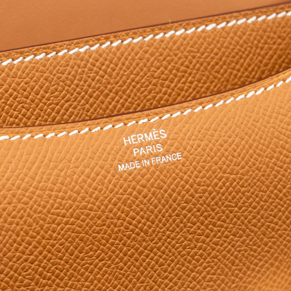 HERMES MINI CONSTANCE EPSOM GOLD SHW