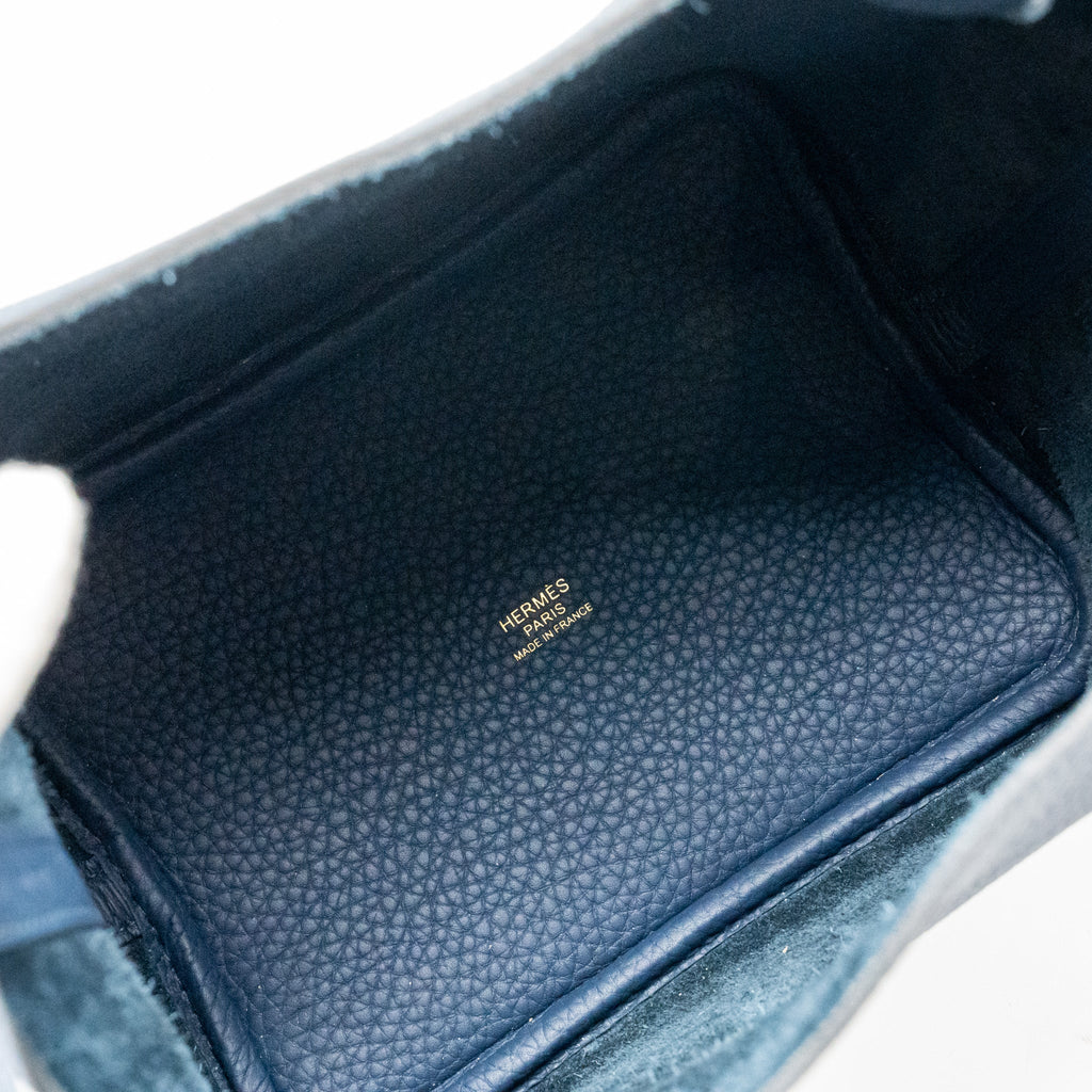 HERMES PICOTIN 18 LOCK BAG CLEMENCE BLEU DE PRUSSE GHW