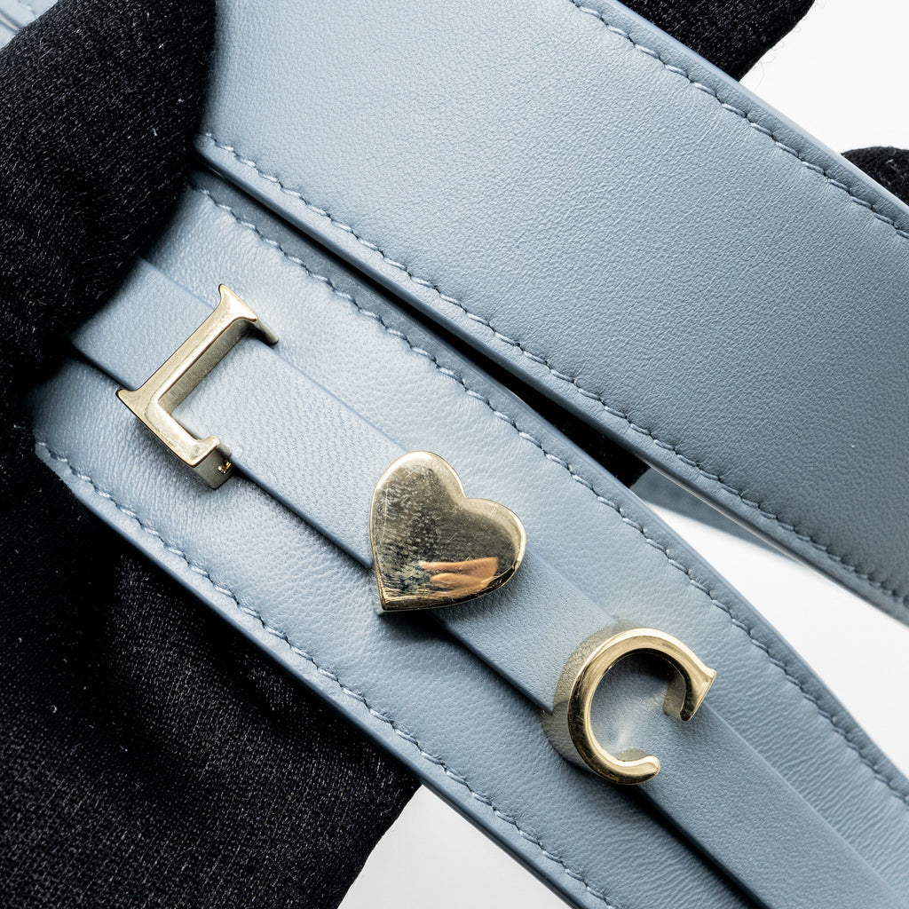 DIOR MY ABC SMALL LADY DIOR LAMBSKIN LIGHT BLUE LGHW