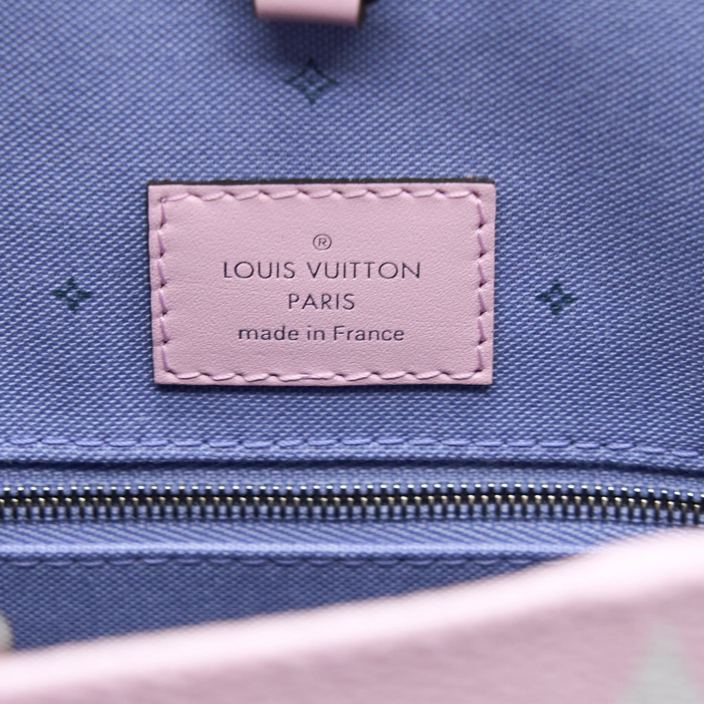 LOUIS VUITTON ESCALE ONTHEGO GM TOTE BAG PASTEL MONOGRAM CANVAS SHW