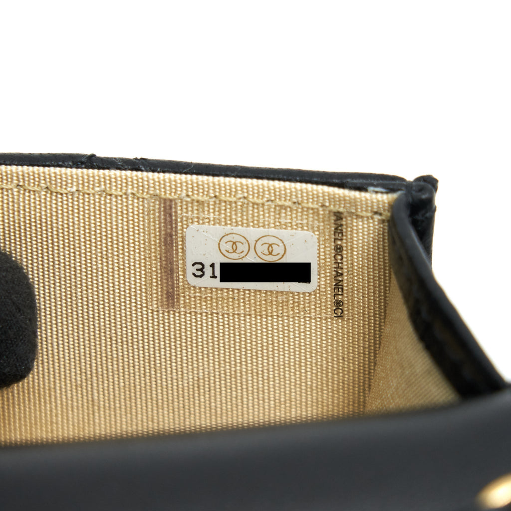 CHANEL PEARL CRUSH BELT BAG BLACK GHW