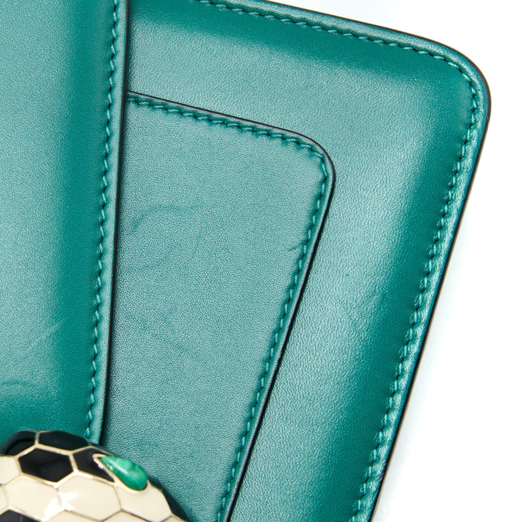 BVLGARI SERPENTI FOREVER CROSSBODY BAG CALFSKIN GREEN LGHW