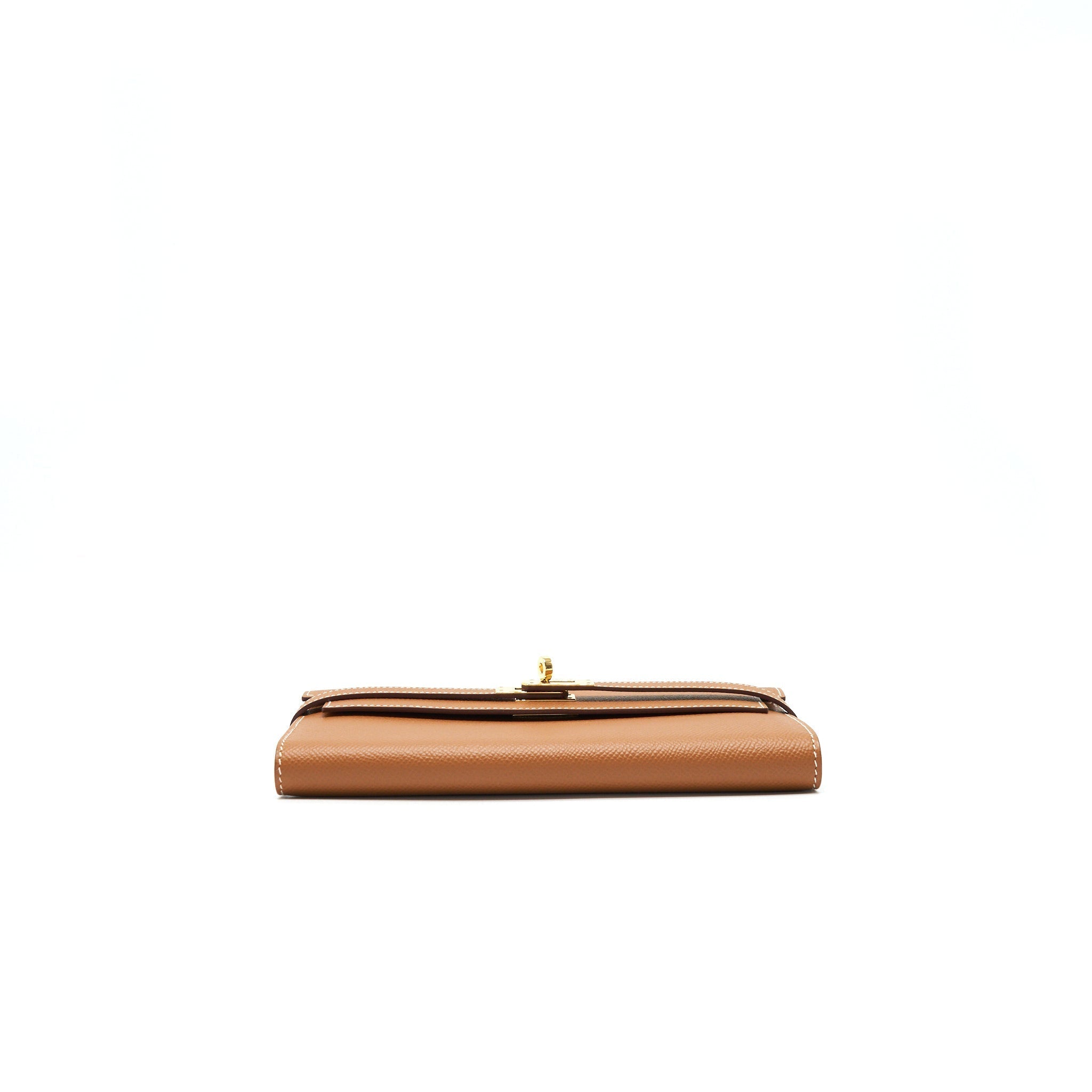 HERMES KELLY LONG WALLET GOLD GHW