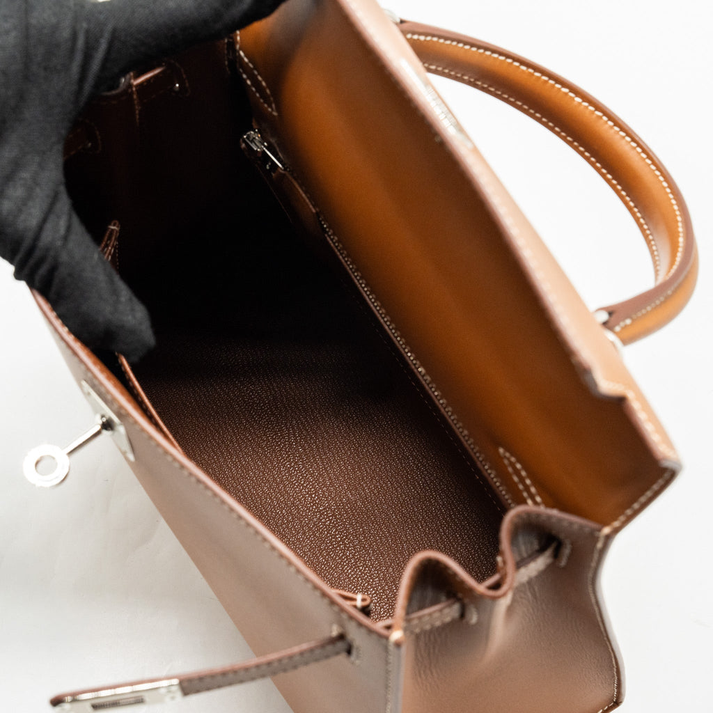 HERMES KELLY 25 BARENIA FAUVE SHW