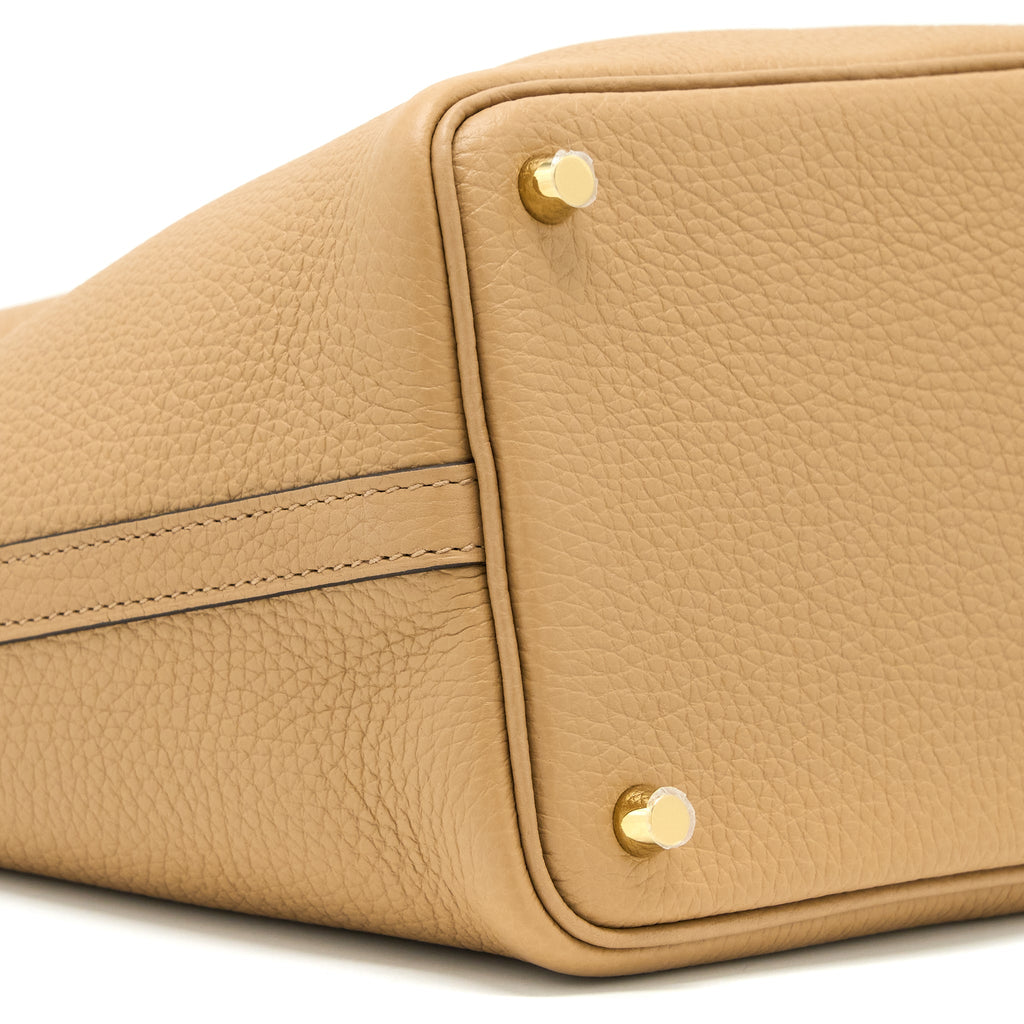 Hermes Picotin 18 Lock Bag Clemence 0M Chai GHW