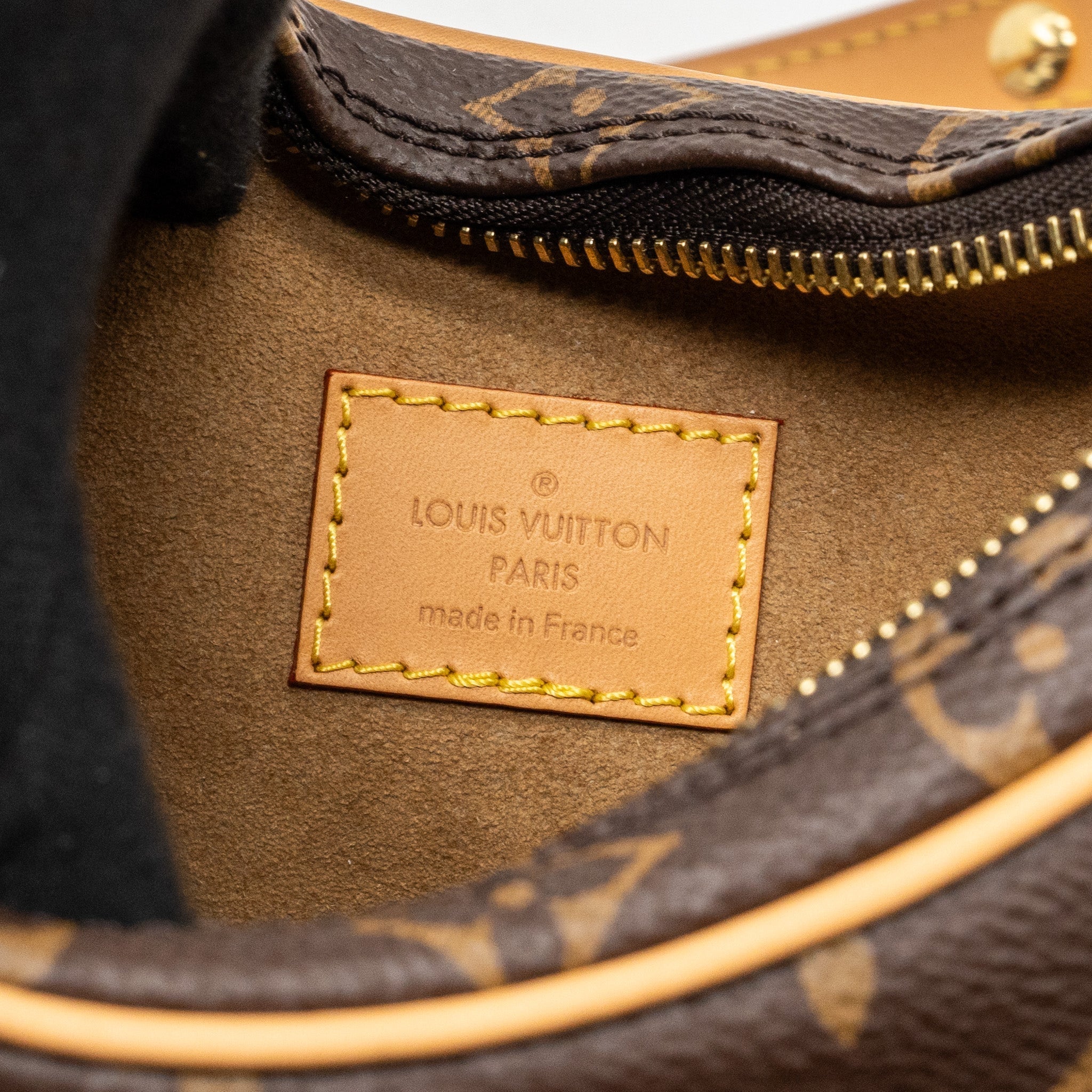 LOUIS VUITTON HALF-MOON LOOP BAGUETTE MONOGRAM CANVAS GHW