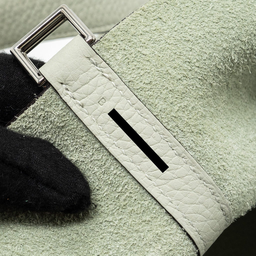 HERMES PICOTIN 22 LOCK BAG CLEMENCE GRIS NEVE SHW