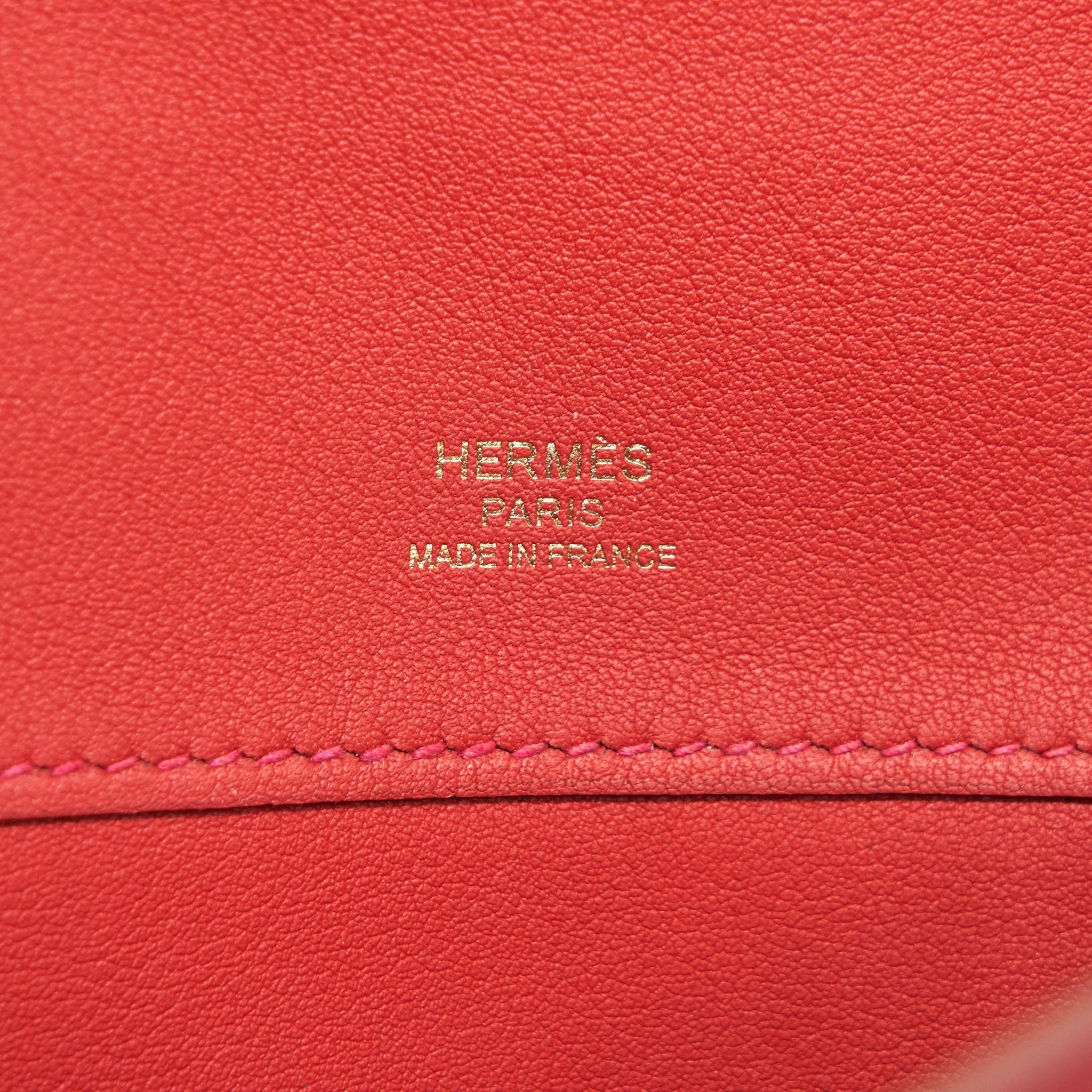 HERMES KELLY CUT BAG SWIFT LEATHER ROUGE TOMATE GHW