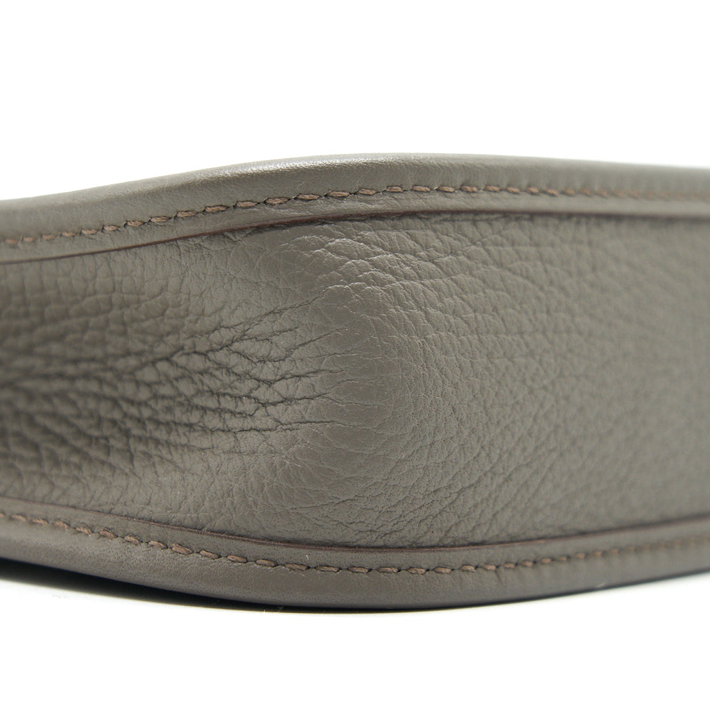 Hermes Mini Evelyne Gris Etain SHW in Square