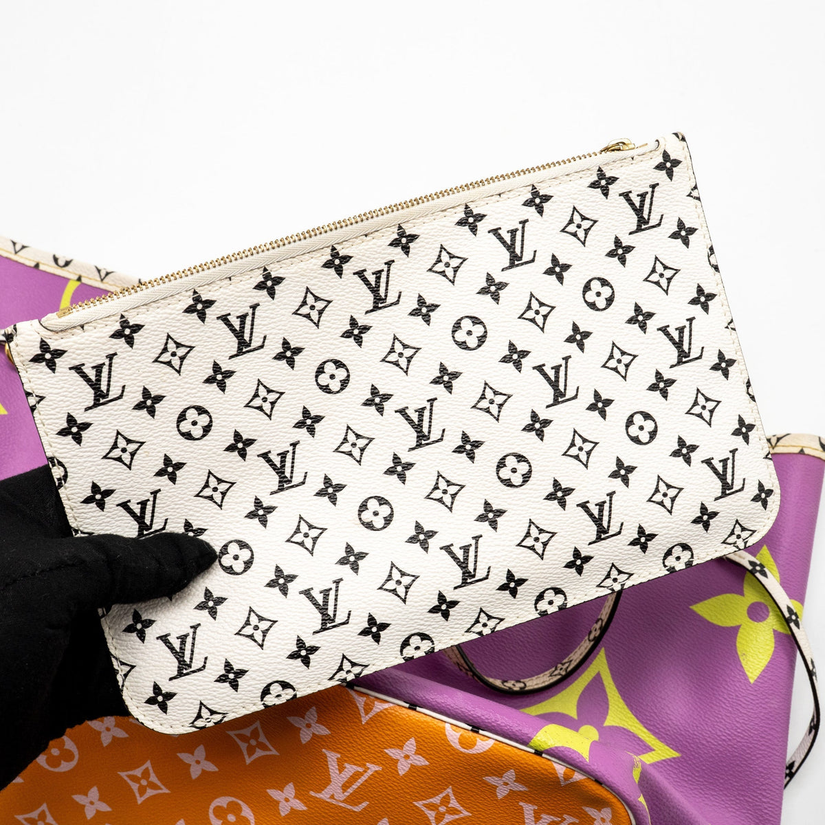 LOUIS VUITTON NEVERFULL MM GIANT MONOGRAM CANVAS MULTICOLOUR GHW