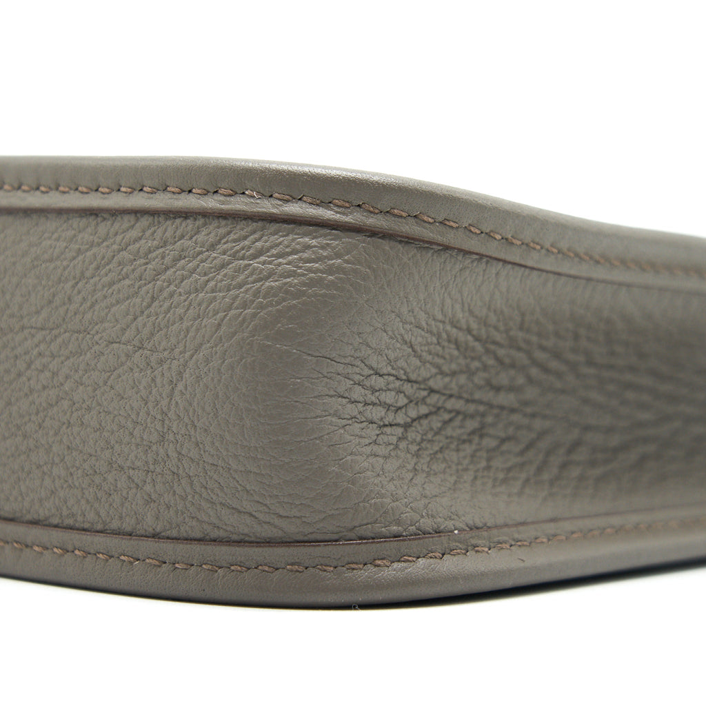 Hermes Mini Evelyne Gris Etain SHW in Square