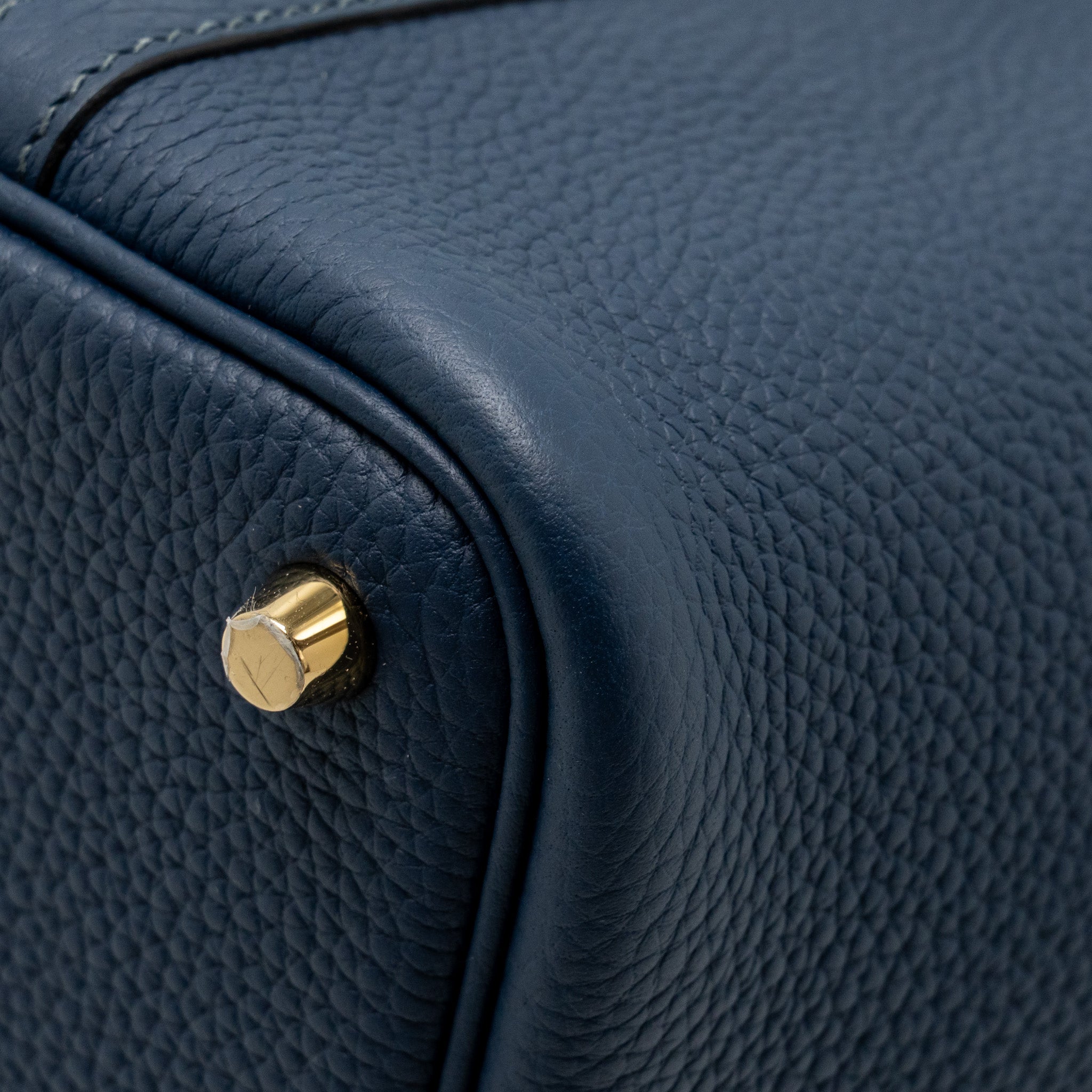 HERMES PICOTIN 18 LOCK BAG CLEMENCE BLEU DE PRUSSE GHW