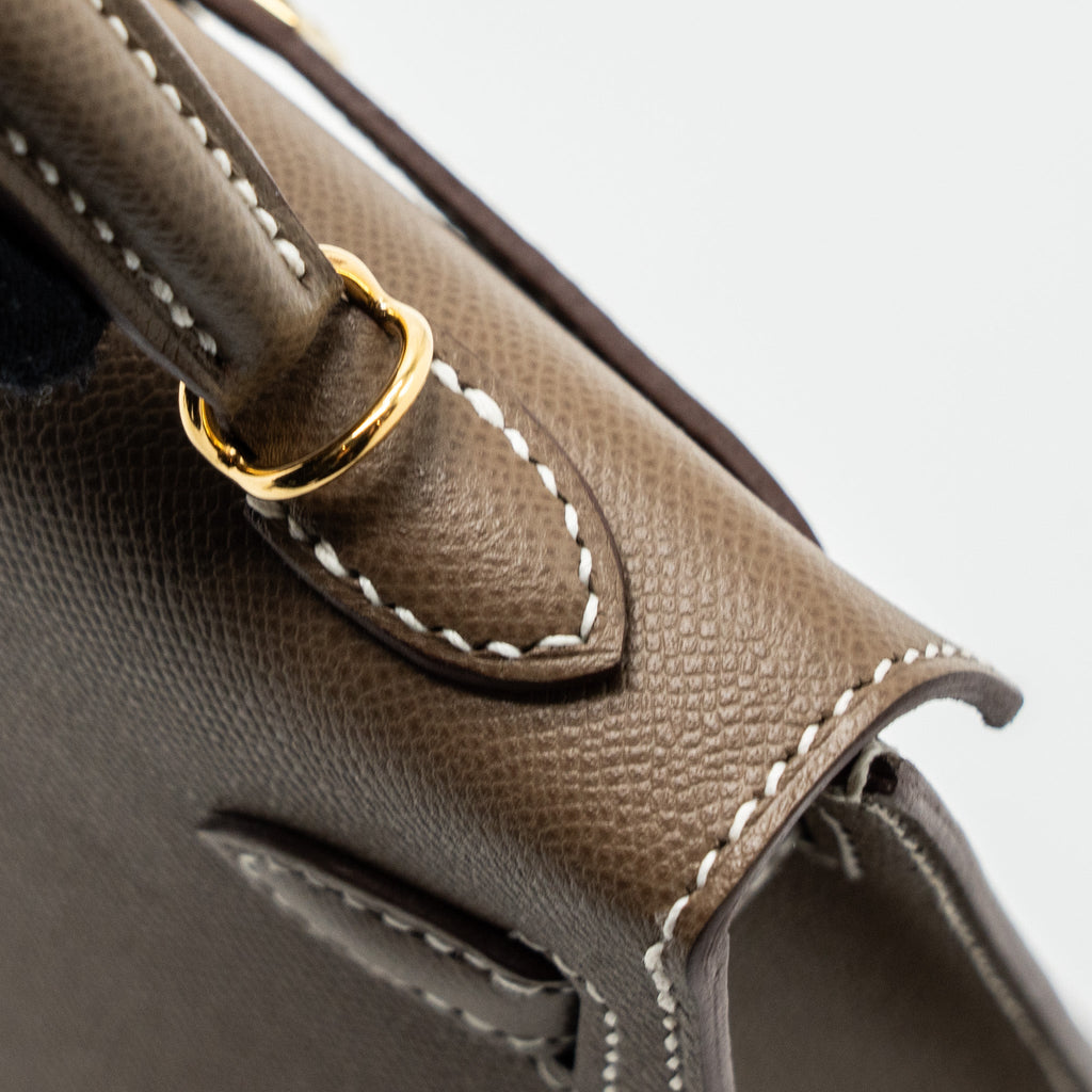Hermes mini kelly II madame etoupe GHW