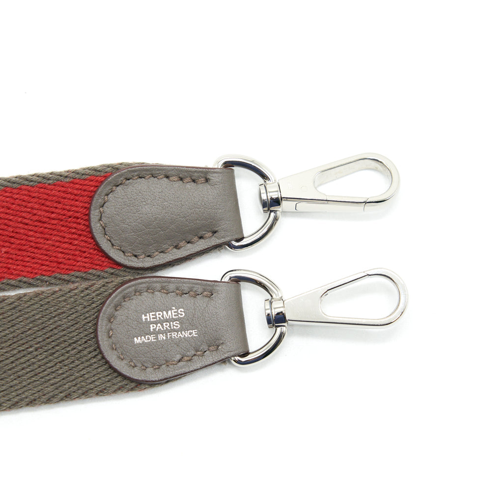 Hermes Mini Evelyne Gris Etain SHW in Square