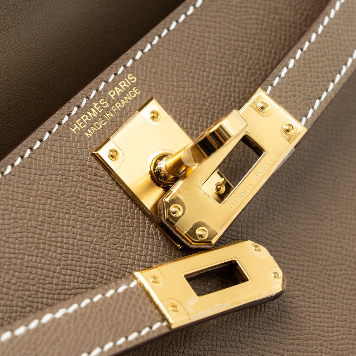 Hermes mini kelly II madame etoupe GHW