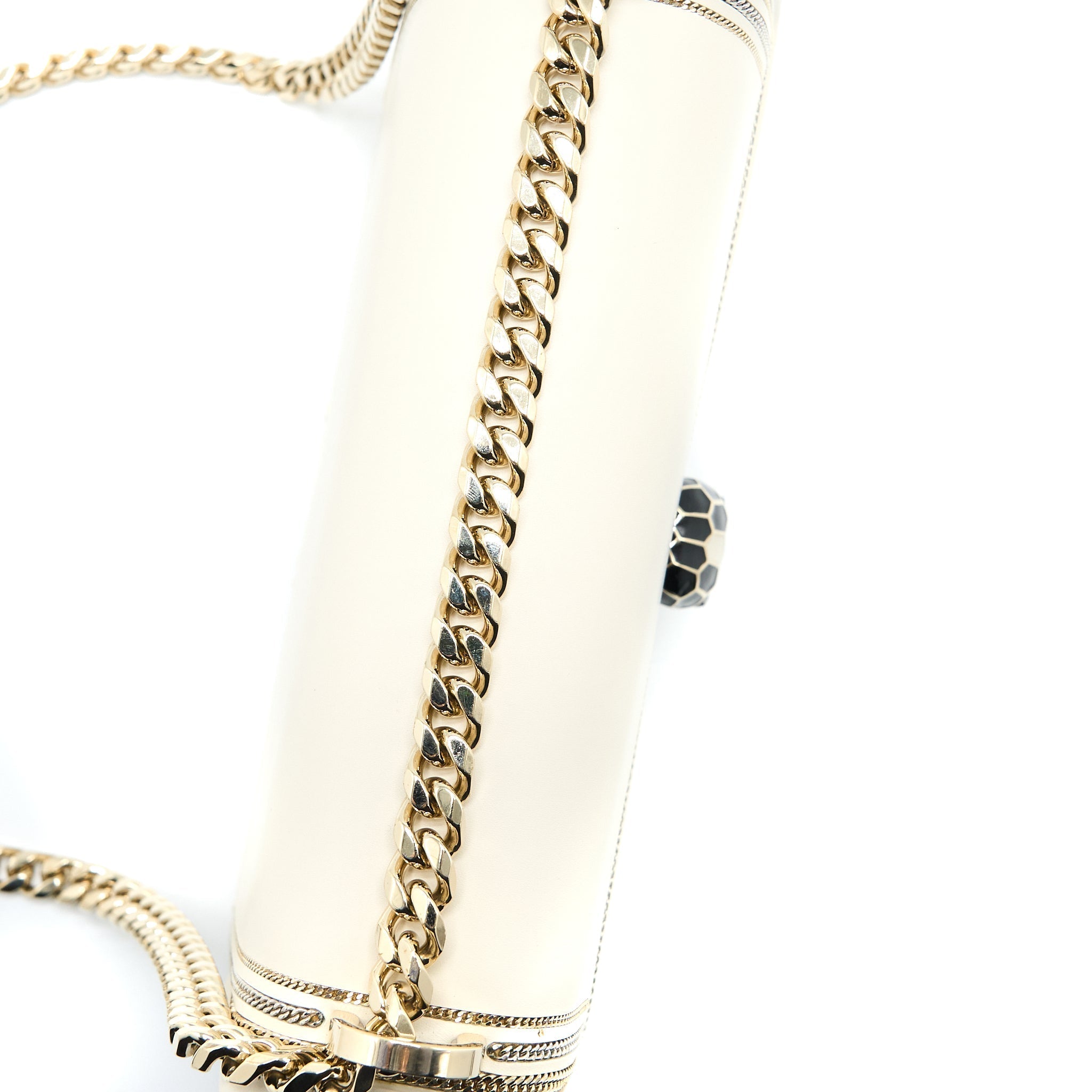 BVLGARI SERPENTI FOREVER FLAP BAG LIMITED EDITION CALFSKIN WHITE LGHW