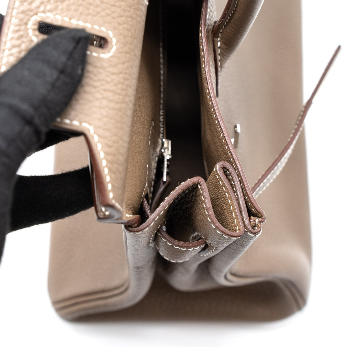 Hermes Birkin 30 Clemence Etoupe SHW