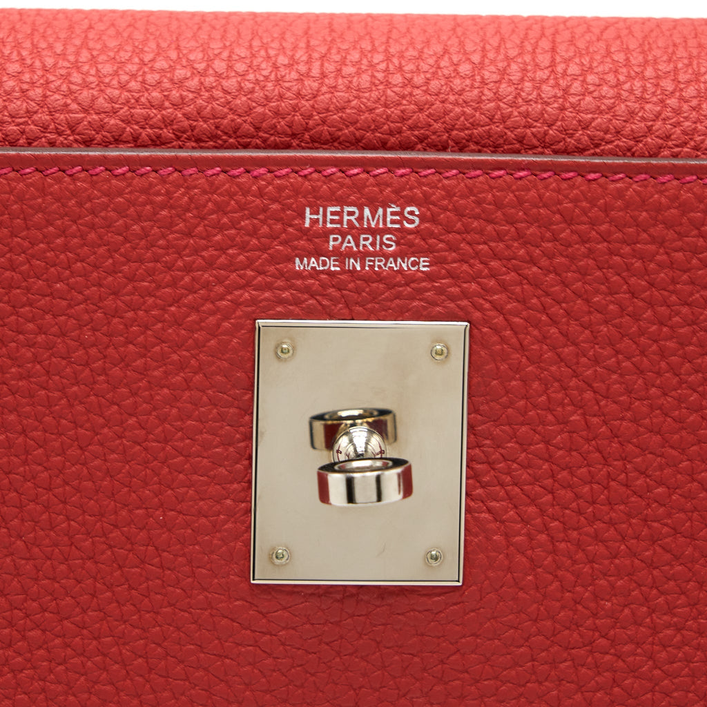HERMES KELLY 32 TOGO D5 GERANIUM SHW