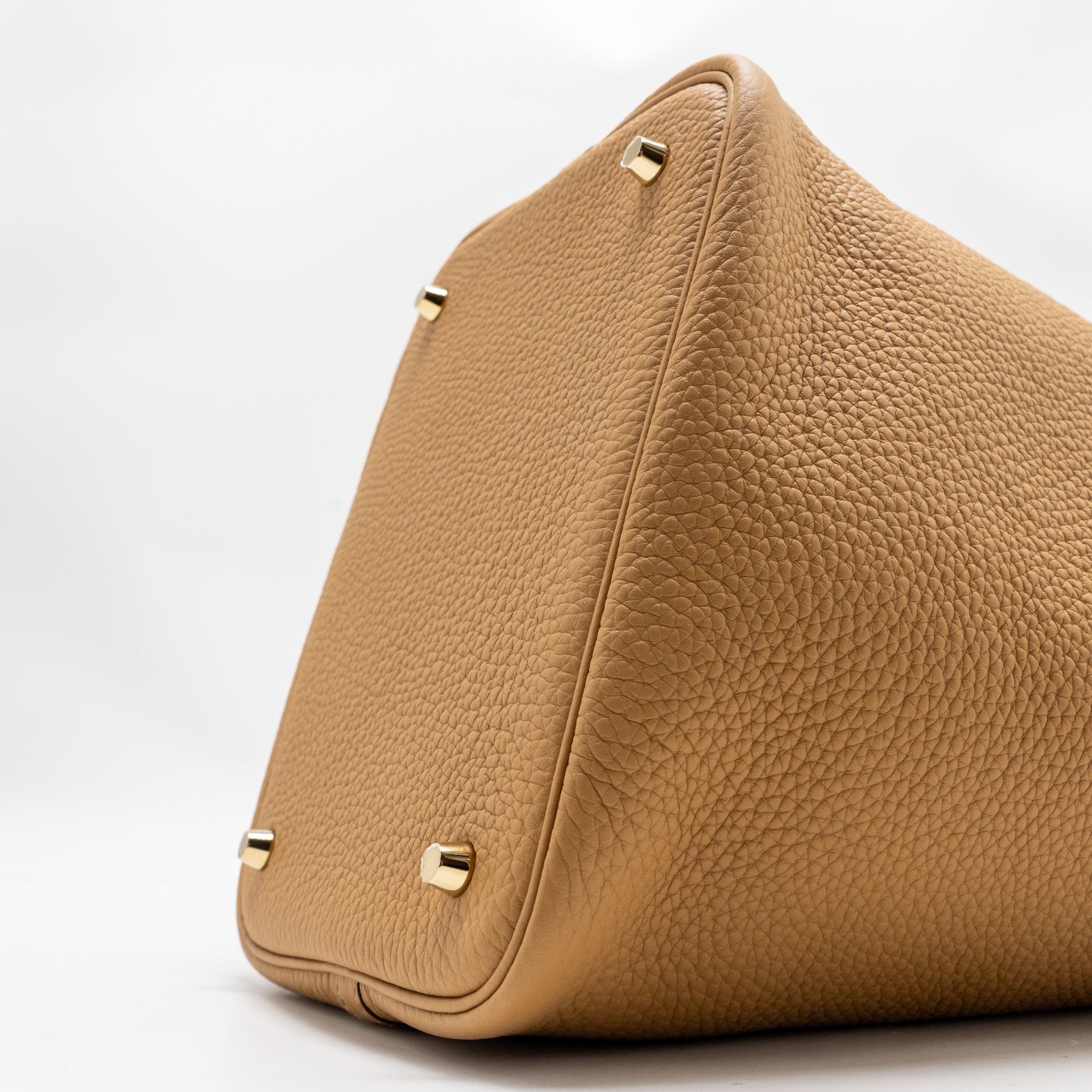 HERMES PICOTIN 22 CLEMENCE BISCUIT GHW