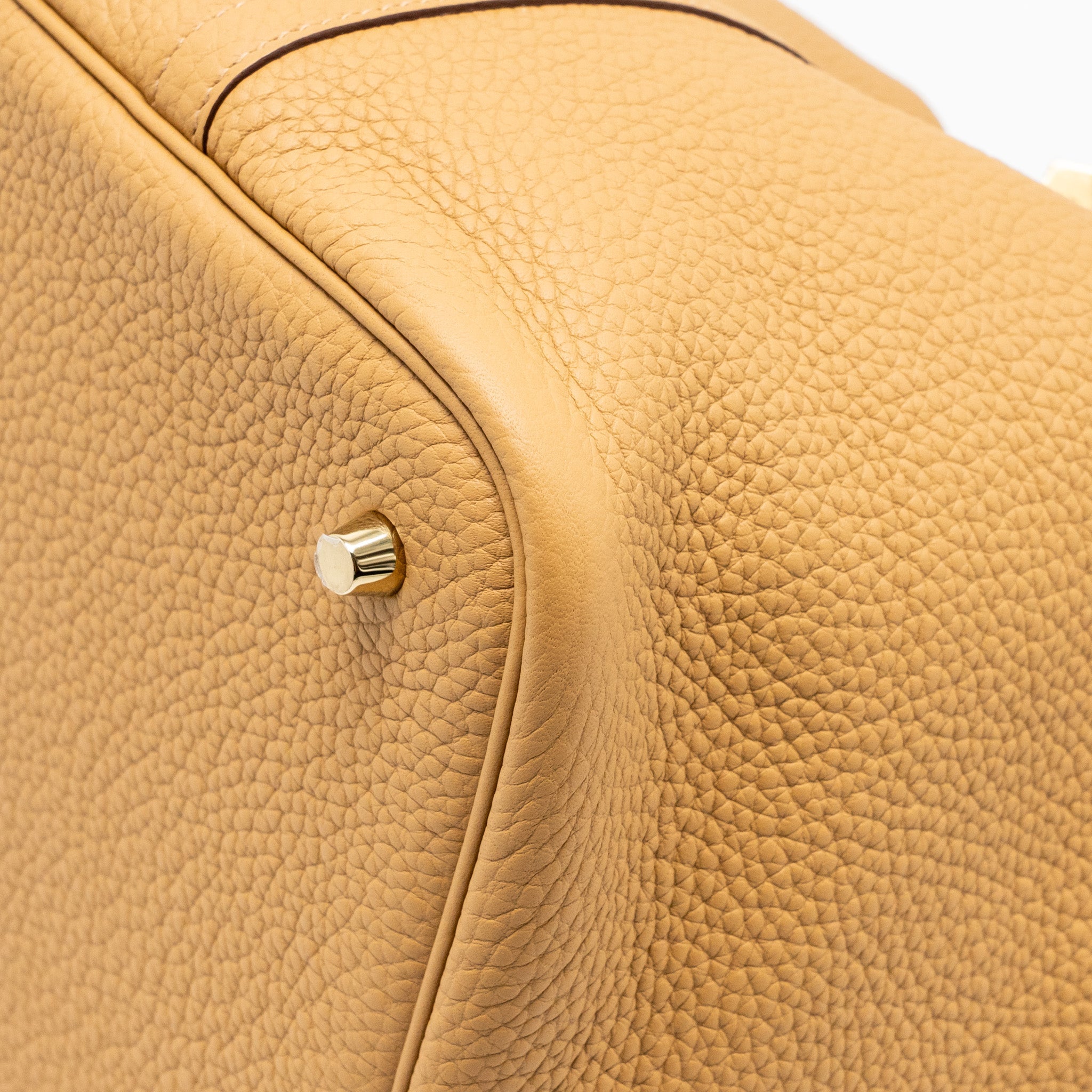 HERMES PICOTIN 22 CLEMENCE BISCUIT GHW