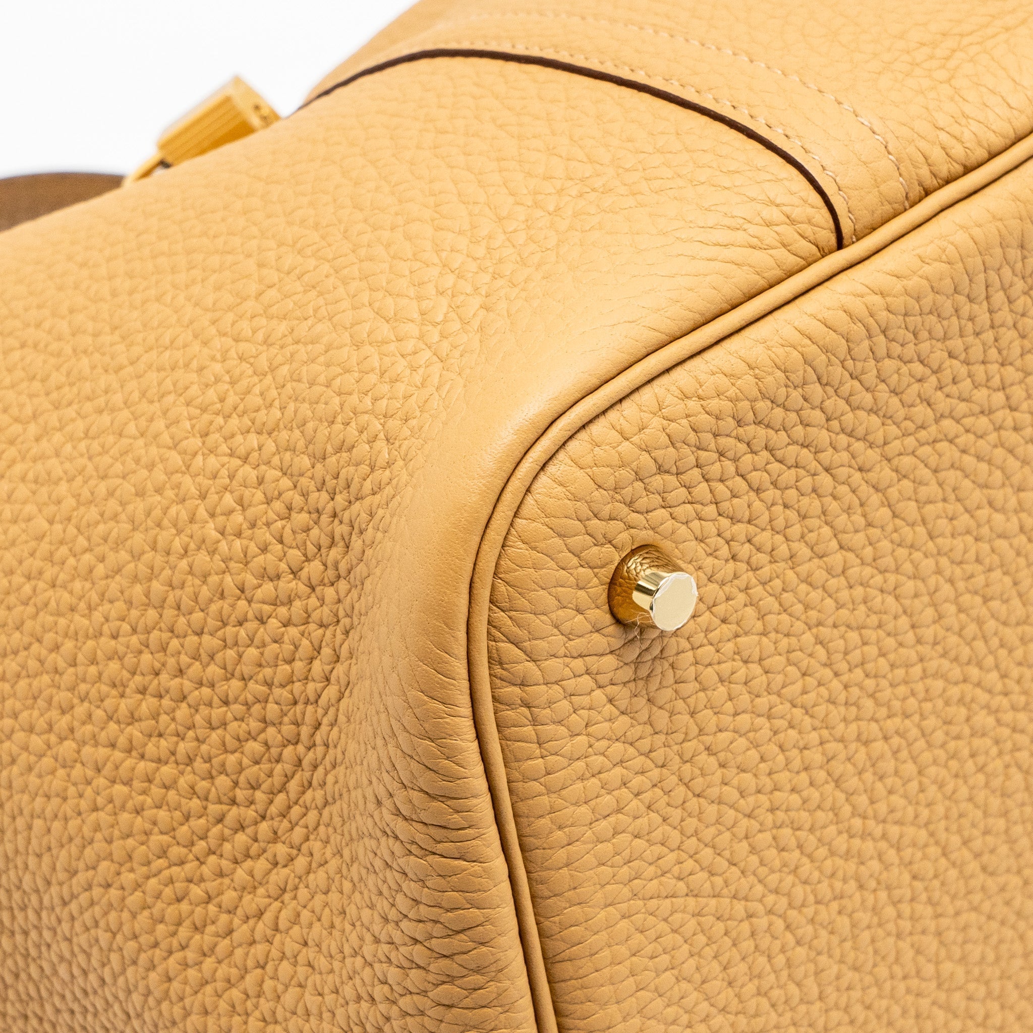 HERMES PICOTIN 22 CLEMENCE BISCUIT GHW