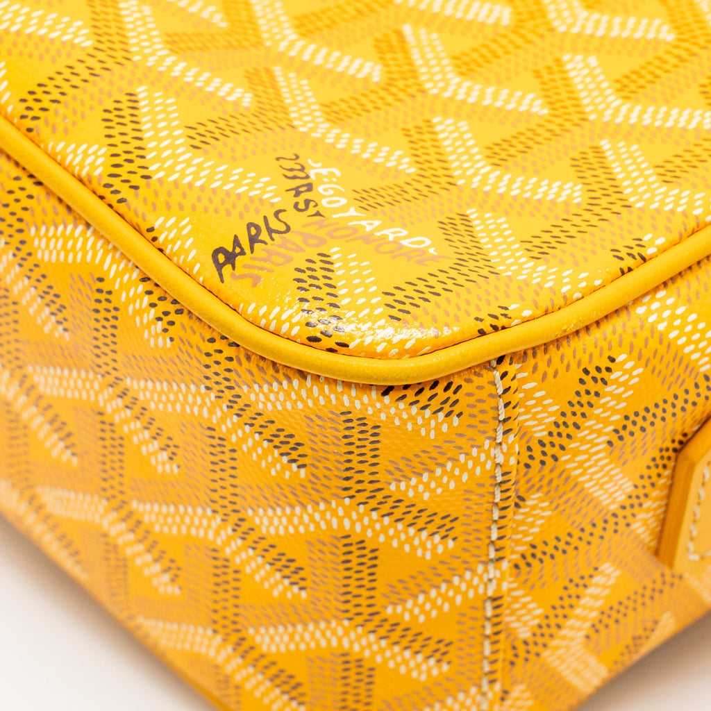 GOYARD CAPE VERT PM CROSSBODY BAG GOYARDLINE CANVAS YELLOW SHW