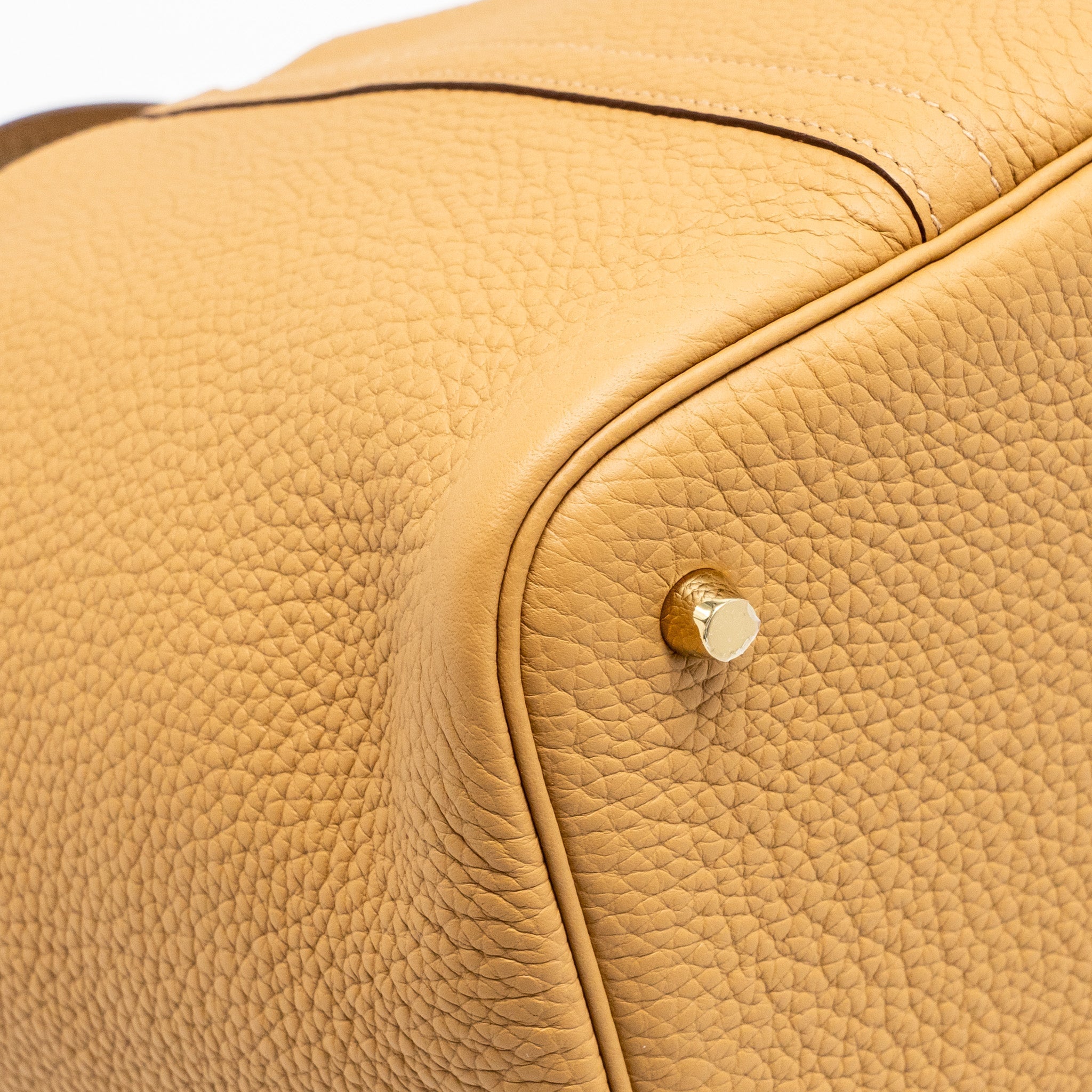 HERMES PICOTIN 22 CLEMENCE BISCUIT GHW