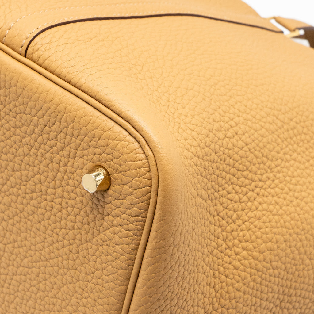 HERMES PICOTIN 22 CLEMENCE BISCUIT GHW