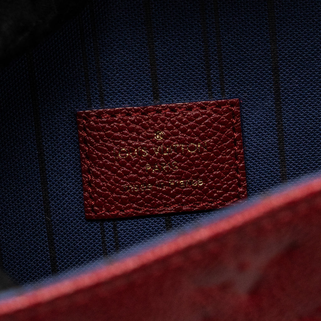 LOUIS VUITTON POCHETTE MÉTIS MONOGRAM EMPREINTE RED GHW