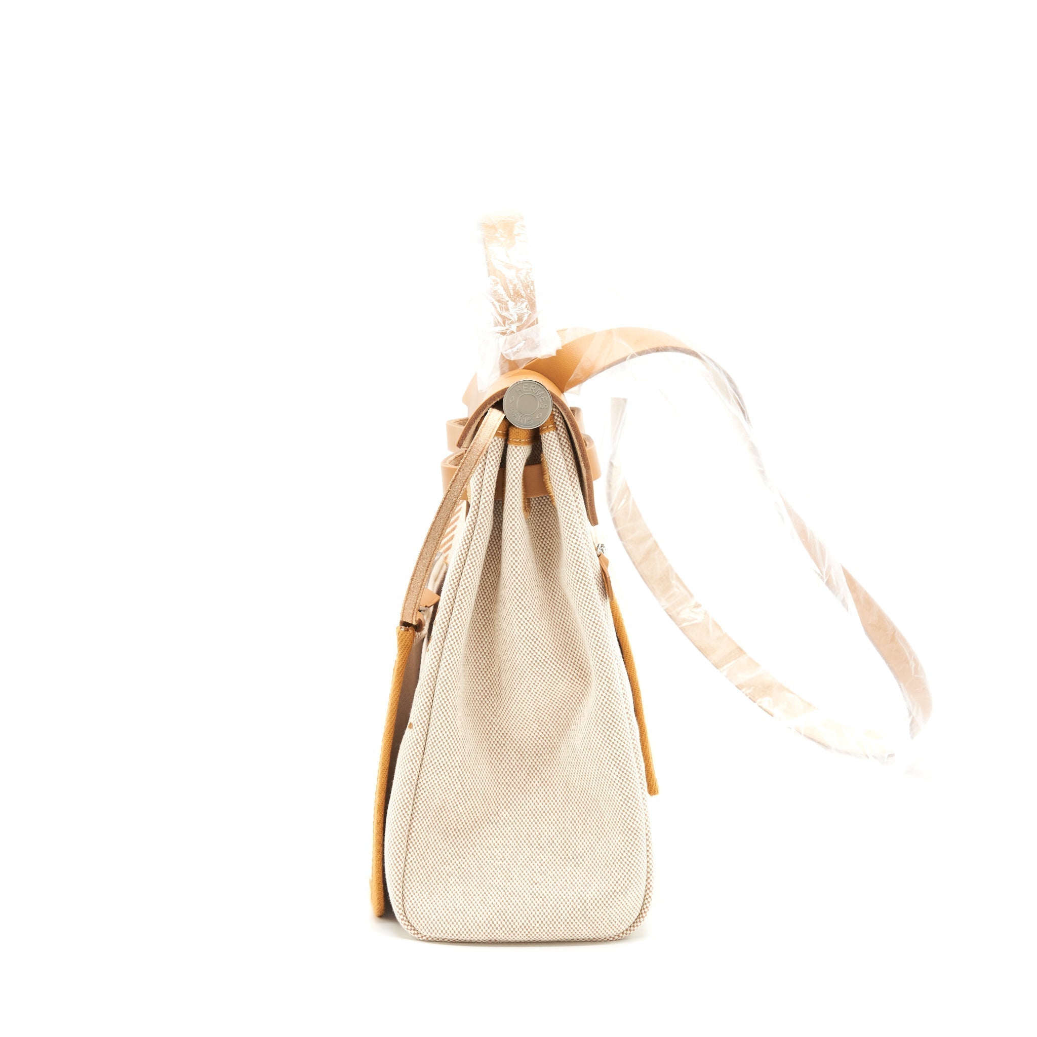 HERMES HERBAG ZIP 31 TOILE H EN RELIEF BRIDES SABLE/ECRU-BEIGE/NAT SABLE
