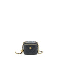 CHANEL PEARL CRUSH MINI VANITY CASE LAMBSKIN BLACK GHW