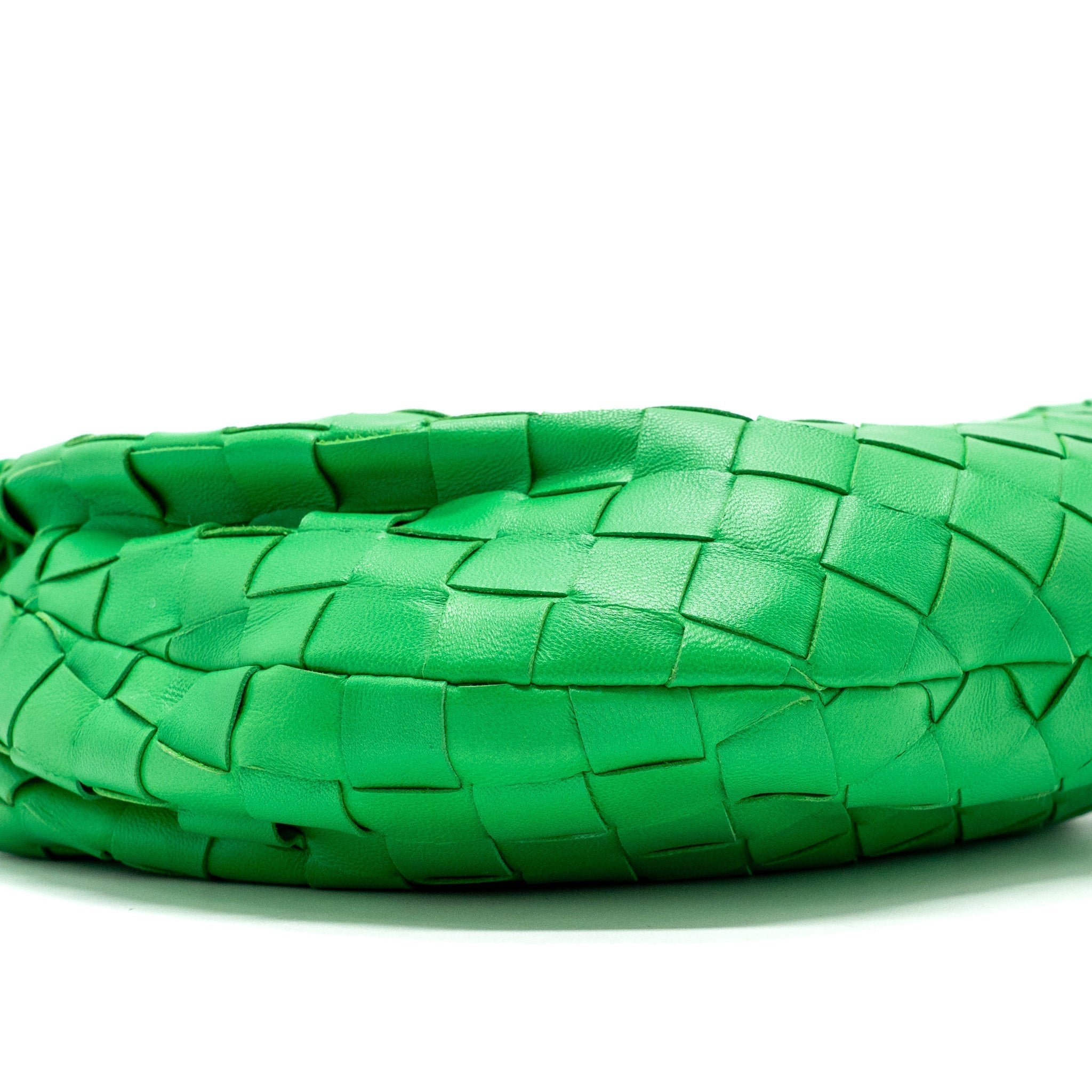 BOTTEGA VENETA MINI JODIE BAG LAMBSKIN GREEN GHW