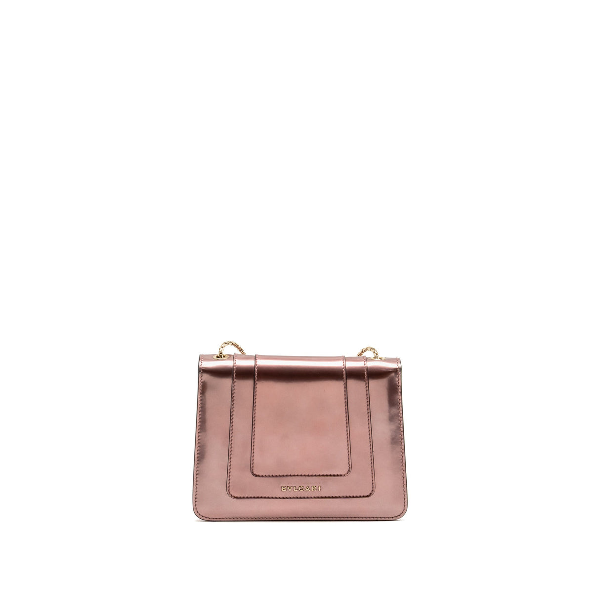 Bvlgari Serpenti forever crossbody bag patent leather light pink LGHW